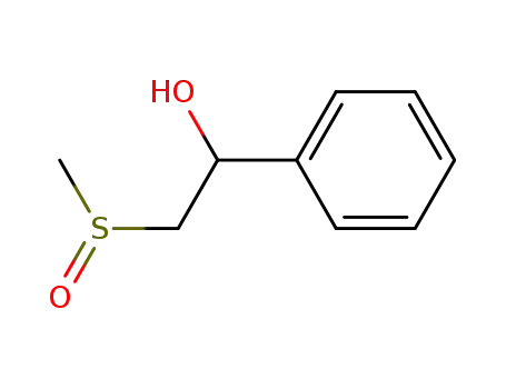 Molecular Structure of 2863-40-3 (Benzenemethanol, a-[(methylsulfinyl)methyl]-)