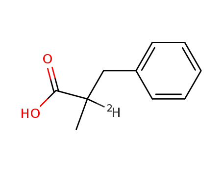(+/-)-2-Deuterio-2-methyl-3-phenyl-propansaeure