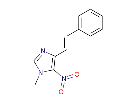 Molecular Structure of 87491-48-3 ((E)-1-methyl-5-nitro-4-(2-phenylethenyl)-1H-imidazole)