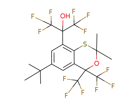 2-[6-tert-butyl-2,2-dimethyl-4,4-bis(trifluoromethyl)-4H-3,1-benzoxathiin-8-yl]-1,1,1,3,3,3-hexafluoropropan-2-ol
