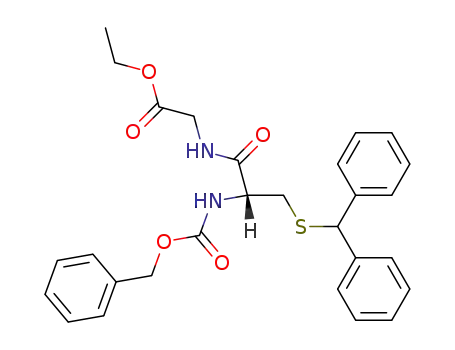 N-Benzyloxycarbonyl-S-benzhydryl-L-cysteinyl-glycin-aethylester