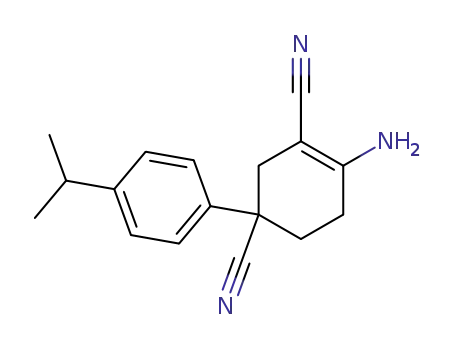 4-Amino-1-(4-isopropyl-phenyl)-cyclohex-3-ene-1,3-dicarbonitrile