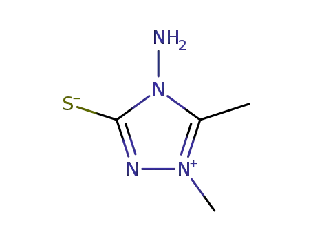 Molecular Structure of 61230-66-8 (1,5-dimethyl-4-amino-1,2,4-triazolium-3-thiolate)
