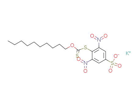 Potassium; 4-decyloxythiocarbonylsulfanyl-3,5-dinitro-benzenesulfonate