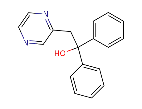 Molecular Structure of 6705-32-4 (1,1-diphenyl-2-pyrazin-2-yl-ethanol)