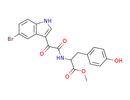 2-[2-(5-Bromo-1H-indol-3-yl)-2-oxo-acetylamino]-3-(4-hydroxy-phenyl)-propionic acid methyl ester