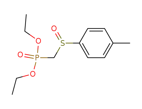Molecular Structure of 269719-23-5 (Phosphonic acid, [[(4-methylphenyl)sulfinyl]methyl]-, diethyl ester)
