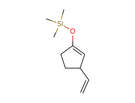 Molecular Structure of 81834-53-9 (Silane, [(3-ethenyl-1-cyclopenten-1-yl)oxy]trimethyl-)