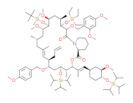 (9RS,10RS,22S)-14-<(tert-butyldimethylsilyl)oxy>-9-<(2,4-dimethoxybenzyl)oxy>-9,10,22-hexahydro-22-<(4-methoxybenzyl)oxy>-10-<(triethylsilyl)oxy>-24,32-bis<(triisopropylsilyl)oxy>-FK506