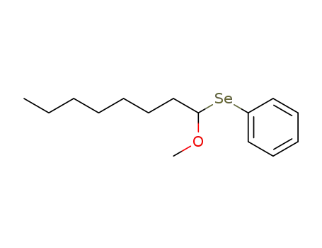 Benzene, [(1-methoxyoctyl)seleno]-