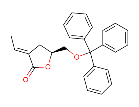 (S)-3-Eth-(E)-ylidene-5-trityloxymethyl-dihydro-furan-2-one