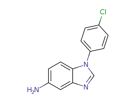 Molecular Structure of 7104-58-7 (1H-Benzimidazol-5-amine, 1-(4-chlorophenyl)-)