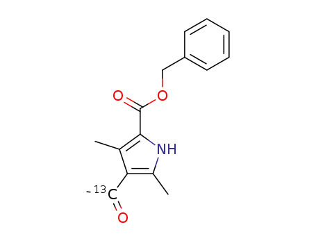 benzyl 4-<<1-<sup>13</sup>C>acetyl>-3,5-dimethylpyrrole-2-carboxylate
