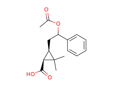 (1S,3R)-3-(2-Acetoxy-2-phenyl-ethyl)-2,2-dimethyl-cyclopropanecarboxylic acid