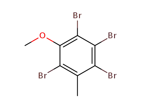 Molecular Structure of 136401-01-9 (2,3,4,6-tetrabromo-5-methoxytoluene)