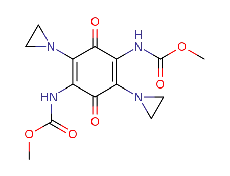 (2,5-비스(1-아지리디닐)-3,6-디옥소-1,4-사이클로헥사디엔-1,4-디일)비스카르밤산, 디메틸 에스테르