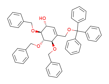 (1R,2S,3S,4R)-2,3,4-tri-O-benzyl-5-(trityloxymethyl)-5-cyclohexene-1,2,3,4-tetrol