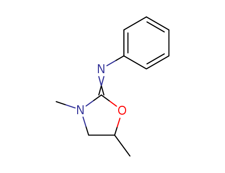 Benzenamine, N-(3,5-dimethyl-2-oxazolidinylidene)-