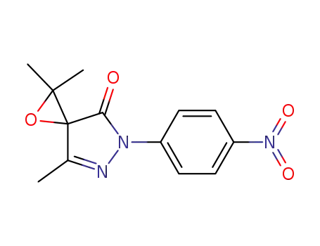 3,3',3'-Trimethyl-1-(4-nitro-phenyl)-pyrazolin-4-spiro-2'-oxiran-5-one