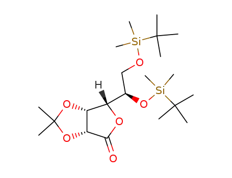 4-<(1S)-1,2-bis(1,1,2,2-tetramethyl-1-silapropoxy)ethyl>(5S,1R,4R)-7,7-dimethyl-3,6,8-trioxabicyclo<3.3.0>octan-2-one