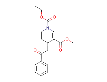 1,3(4H)-Pyridinedicarboxylic acid, 4-(2-oxo-2-phenylethyl)-, 1-ethyl
3-methyl ester