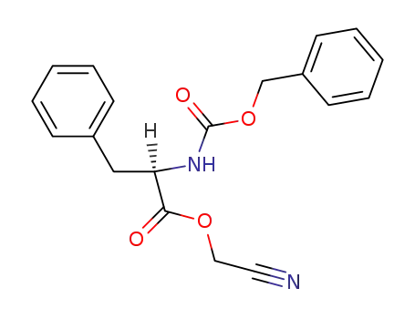 Molecular Structure of 64286-82-4 (cyanomethyl N-[(benzyloxy)carbonyl]-D-phenylalaninate)