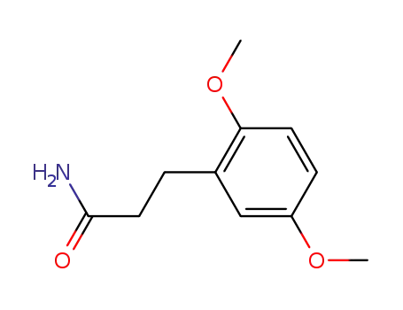 Molecular Structure of 72205-78-8 (3-(2,5-dimethoxy-phenyl)-propionic acid amide)