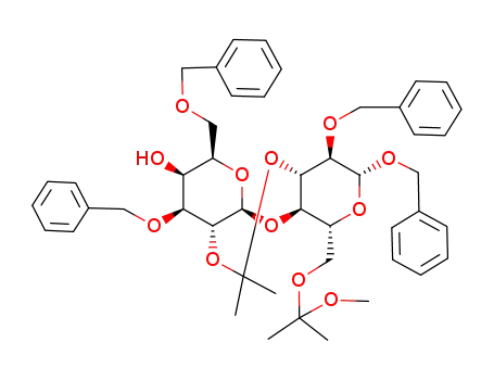 benzyl 2,3',6'-tri-O-benzyl-3,2'-O-isopropylidene-6-O-(methoxydimethyl) methyl β-lactoside