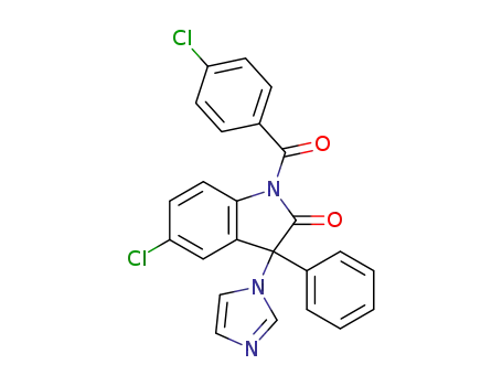 5-Chloro-1-(4-chloro-benzoyl)-3-imidazol-1-yl-3-phenyl-1,3-dihydro-indol-2-one