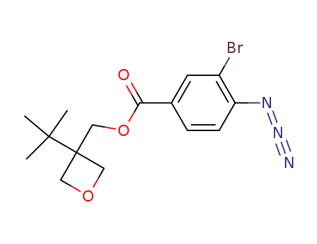 Benzoic acid, 4-azido-3-bromo-,
[3-(1,1-dimethylethyl)-3-oxetanyl]methyl ester