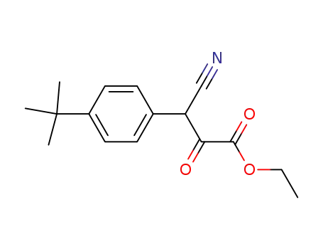 3-(4-<i>tert</i>-butyl-phenyl)-3-cyano-2-oxo-propionic acid ethyl ester