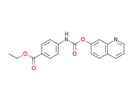 Molecular Structure of 100926-78-1 (Benzoic acid, 4-[[(7-quinolinyloxy)carbonyl]amino]-, ethyl ester)