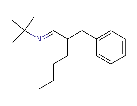 N-(2-benzyl-1-hexylidene)t-butylamine