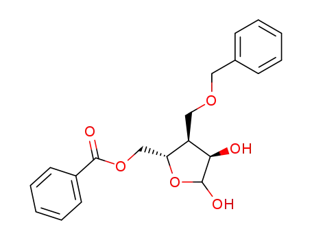 5-O-benzoyl-3-deoxy-3-<(benzyloxy)methyl>-α,β-D-ribofuranose