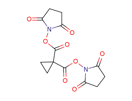 Molecular Structure of 184529-91-7 (2,5-Pyrrolidinedione, 1,1'-[cyclopropylidenebis(carbonyloxy)]bis-)
