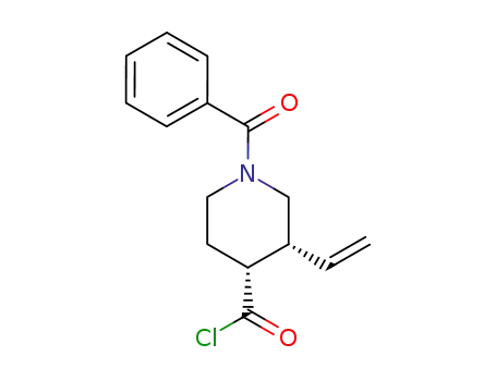 4-Piperidinecarbonyl chloride, 1-benzoyl-3-ethenyl-, cis-