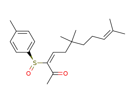 (S)-(+)-3-p-toluenesulfinyl-6,6,10-trimethyl-3,9-undecadien-2-one