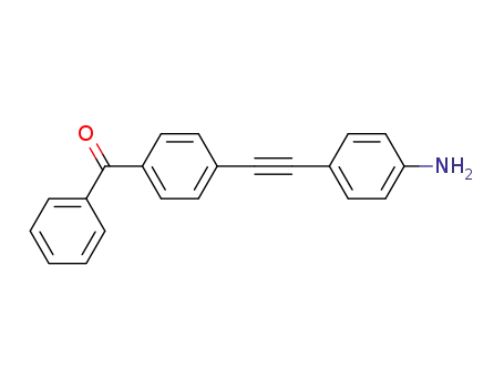 Molecular Structure of 135043-13-9 (Methanone, [4-[(4-aminophenyl)ethynyl]phenyl]phenyl-)