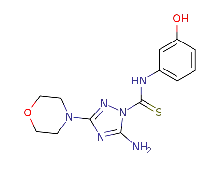 5-Amino-3-morpholin-4-yl-[1,2,4]triazole-1-carbothioic acid (3-hydroxy-phenyl)-amide