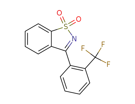 3-(2-(Trifluoromethyl)phenyl)-1,2-benzisothiazole 1,1-Dioxide