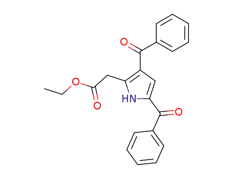 1H-Pyrrole-2-acetic acid, 3,5-dibenzoyl-, ethyl ester