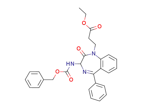 2,3-Dihydro-2-oxo-5-phenyl-3-(((phenylmethoxy)carbonyl)amino)-1H-1,4-benzodiazepine-1-propanoic acid ethyl ester
