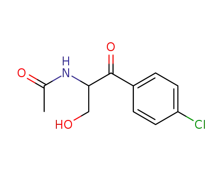 <i>N</i>-[2-(4-chloro-phenyl)-1-hydroxymethyl-2-oxo-ethyl]-acetamide