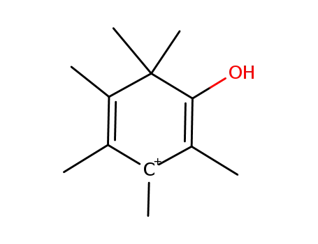 1,1,3,4,5,6-hexamethyl-2-hydroxybenzenonium ion