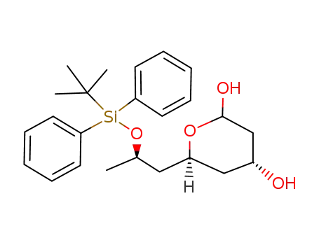 (4R,6S)-6-[(R)-2-(tert-Butyl-diphenyl-silanyloxy)-propyl]-tetrahydro-pyran-2,4-diol