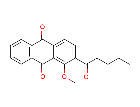9,10-Anthracenedione, 1-methoxy-2-(1-oxopentyl)-