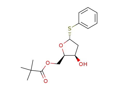 2,2-Dimethyl-propionic acid (2R,3R,5R)-3-hydroxy-5-phenylsulfanyl-tetrahydro-furan-2-ylmethyl ester