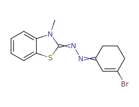 3-Brom-2-cyclohexen-1-on-<3-methyl-2(3H)-benzothiazolyliden>hydrazon