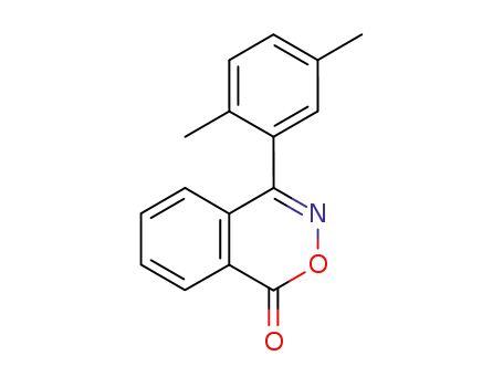 Molecular Structure of 2224-85-3 (4-(2,5-dimethyl-phenyl)-benzo[<i>d</i>][1,2]oxazin-1-one)