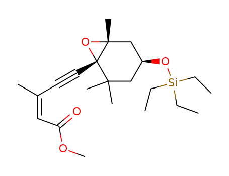 (1'R,2'R,4'S,2Z)-5-<1',2'-epoxy-2',6',6'-trimethyl-4'-<(triethylsilyl)oxy>cyclohexyl>pent-2-en-4-incarbonsaeure-methylester